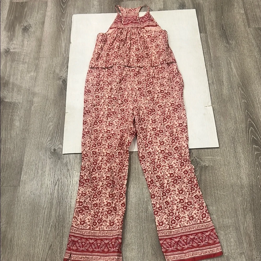 NWOT FAHERTY Adella Floral Pink 100% Organic Cotton Jumpsuit Size XS - Picture 14 of 15